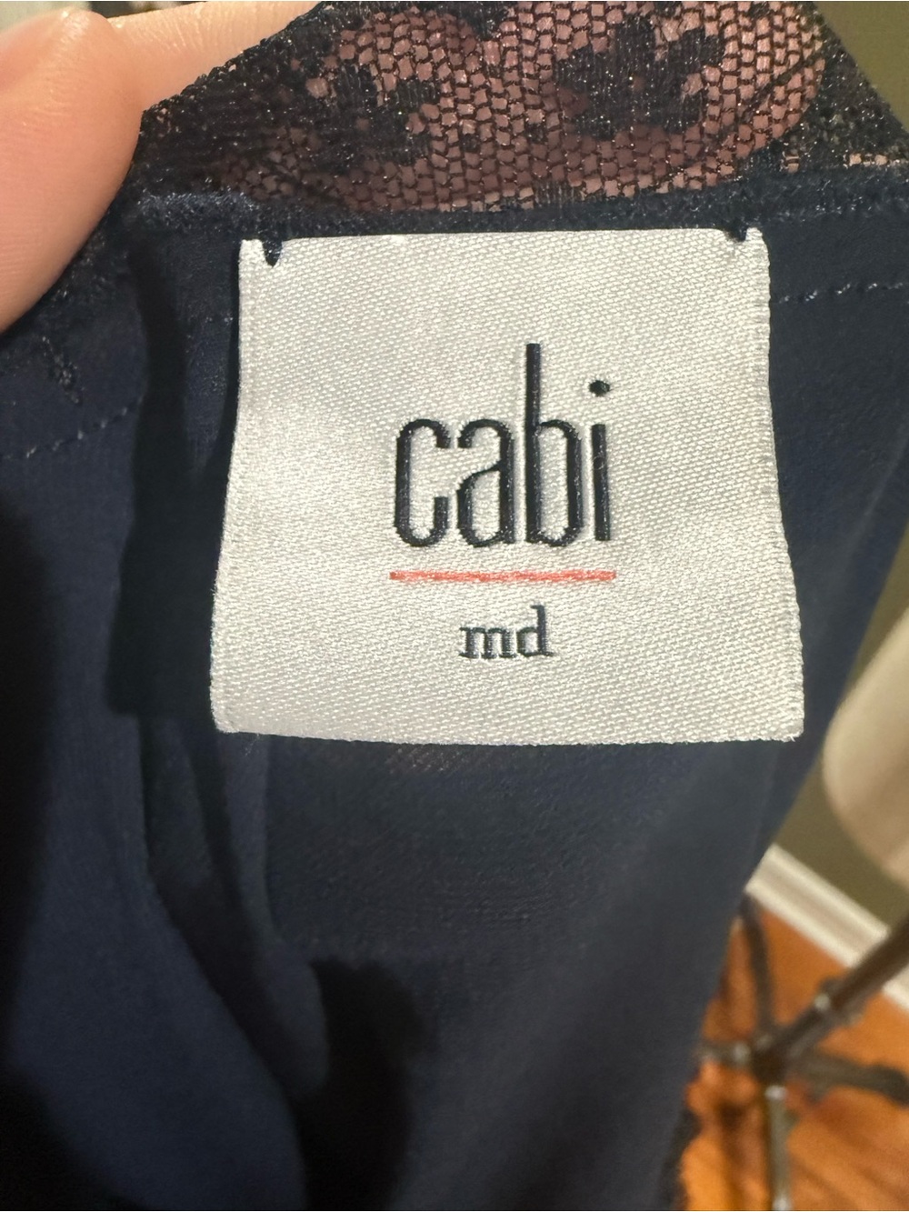 CAbi Black Lace-Trim Slip Chemise - Picture 3 of 3